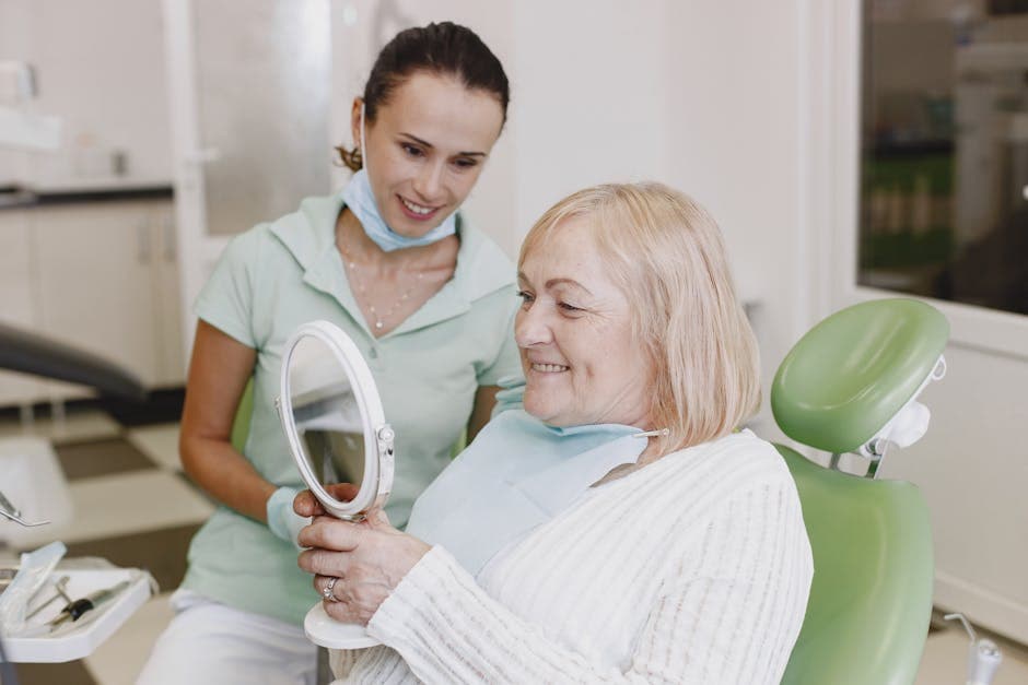 Friendly dental professional