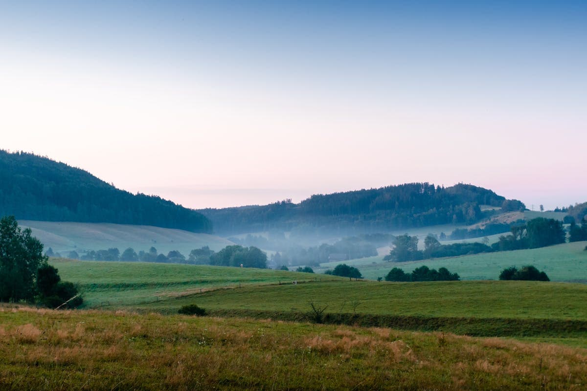 Rolling hills near Bedford, Virginia